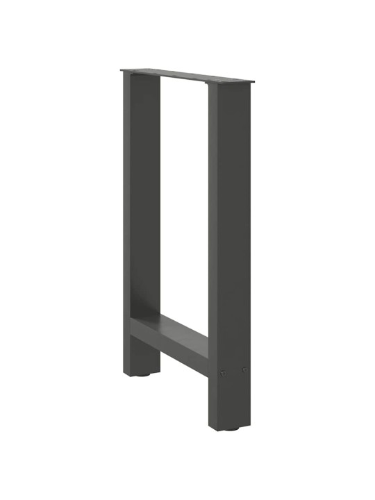 Kavos staliuko kojelės, antracito, 2 vnt., 60x(72-73)cm