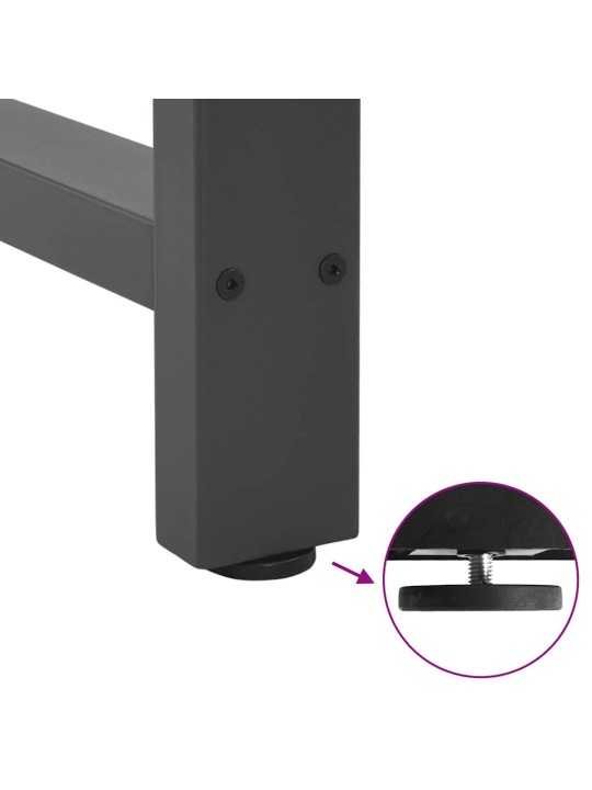 Kavos staliuko kojelės, antracito, 2 vnt., 60x(72-73)cm