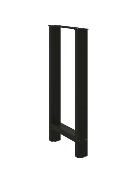 Kavos staliuko kojelės, juoda, 2 vnt., 50x(90-91)cm, plienas