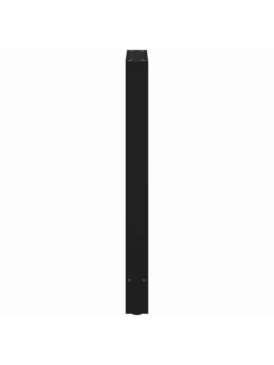 Kavos staliuko kojelės, juoda, 2 vnt., 50x(90-91)cm, plienas