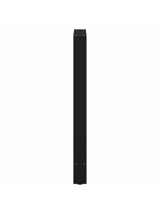 Kavos staliuko kojelės, juoda, 2 vnt., 50x(90-91)cm, plienas