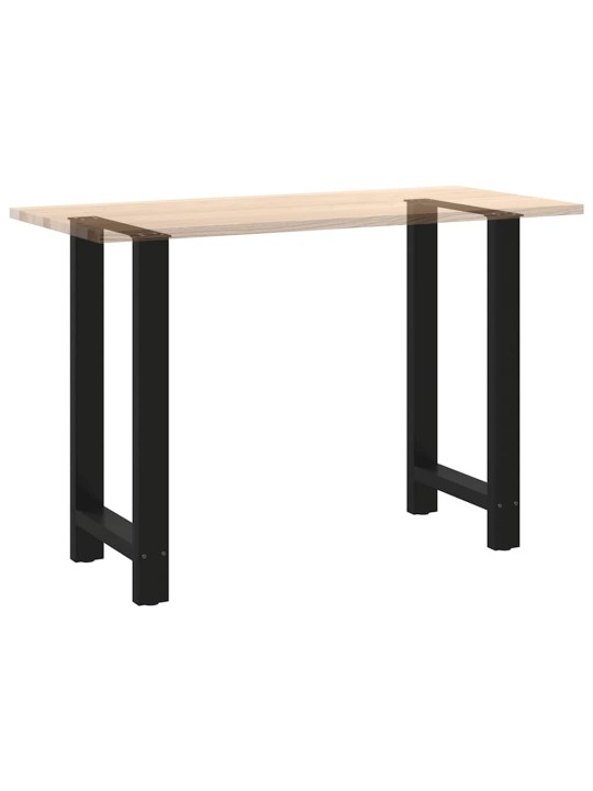 Kavos staliuko kojelės, juoda, 2 vnt., 50x(90-91)cm, plienas