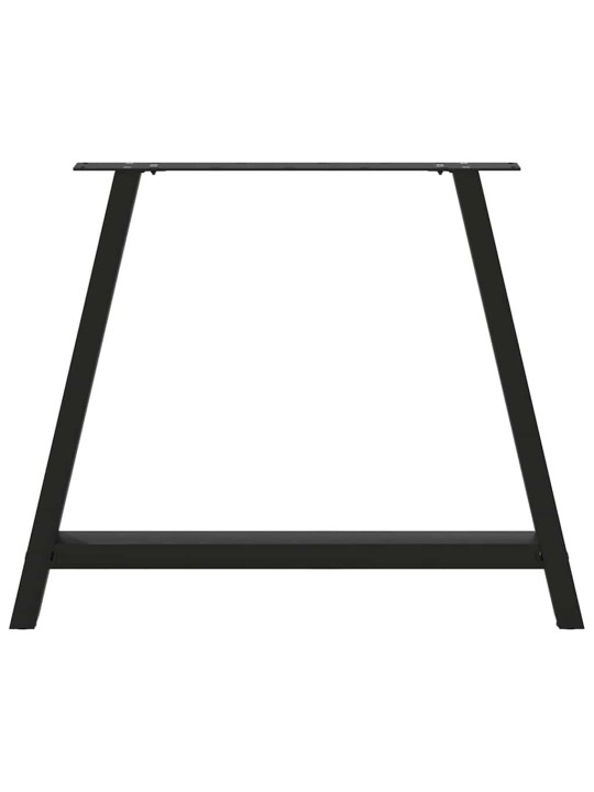 Kavos staliuko kojelės, A formos, 2 vnt., juoda, 90x(72-73)cm