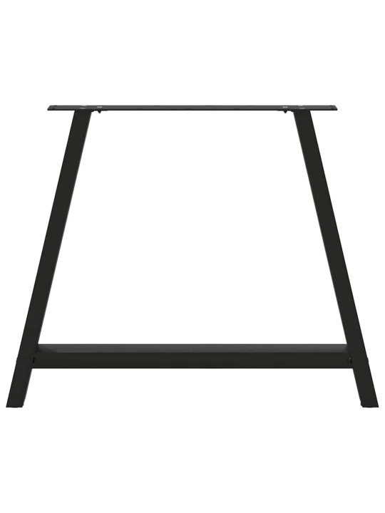 Kavos staliuko kojelės, A formos, 2 vnt., juoda, 90x(72-73)cm