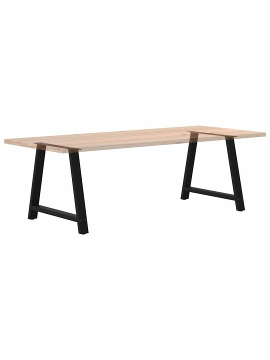 Kavos staliuko kojelės, A formos, 2 vnt., juoda, 90x(72-73)cm