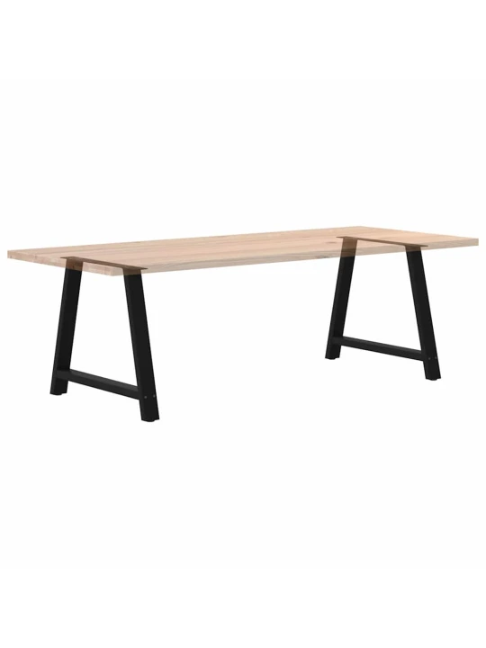 Kavos staliuko kojelės, A formos, 2 vnt., juoda, 90x(72-73)cm