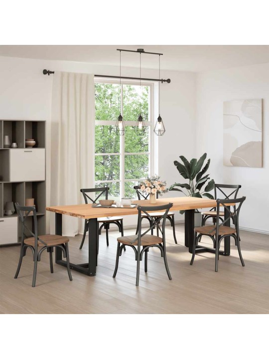 Valgomojo stalo kojelės, T formos, 2 vnt., 90x35x(72-73) cm