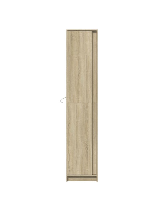 Komoda su LED, sonoma ąžuolo, 41,5x32,5x200cm, apdirbta mediena
