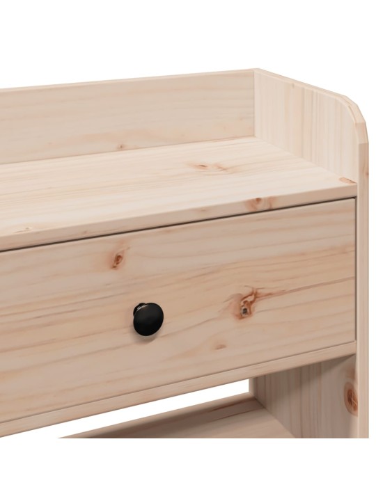 Galvūgalis su daiktų laikymo vieta, 120cm, pušies masyvas