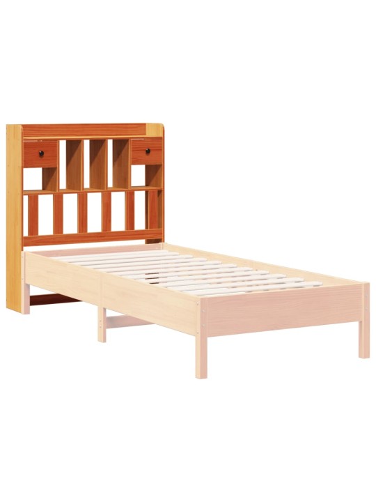 Galvūgalis su daiktų laikymo vieta, rudas, 100cm, pušis