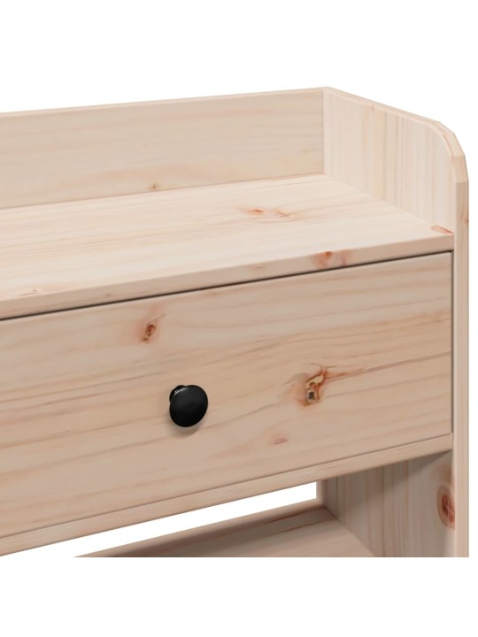 Galvūgalis su daiktų laikymo vieta, 75cm, pušies masyvas