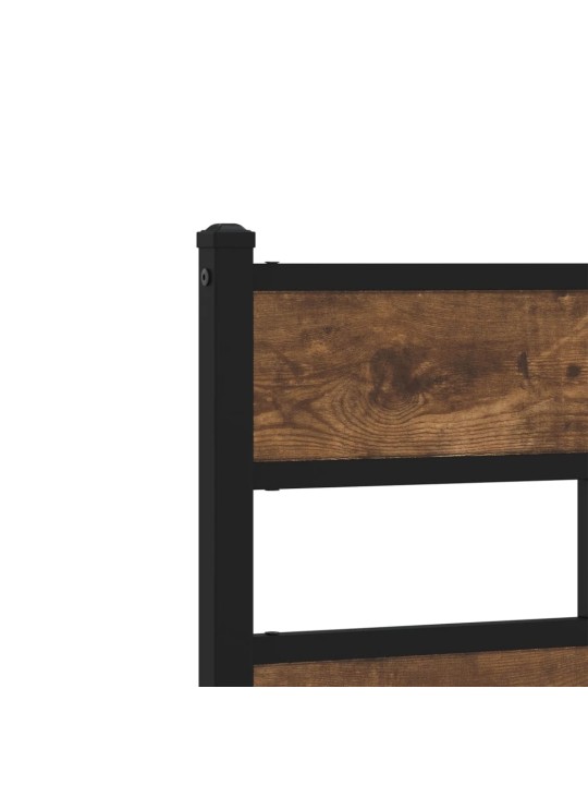 Galvūgalis, dūminio ąžuolo spalvos, 90cm, geležis ir mediena