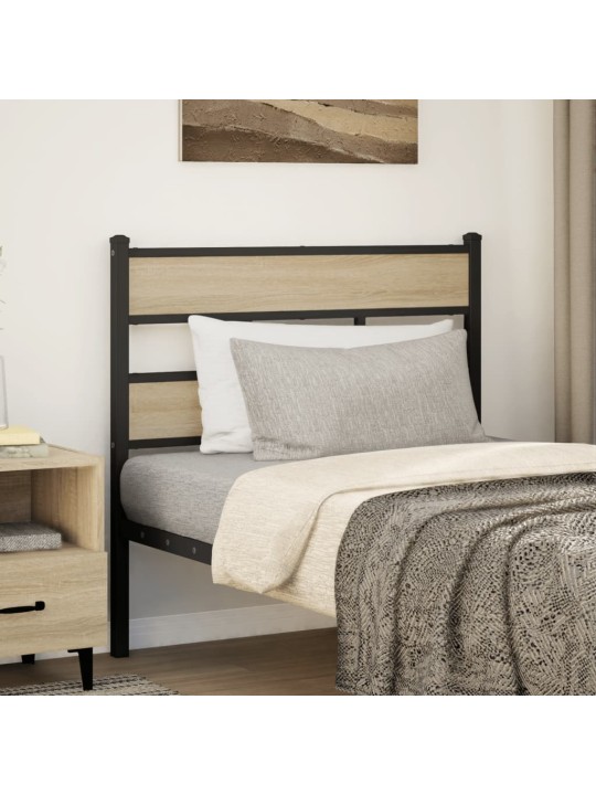 Galvūgalis, ąžuolo spalvos, 90cm, geležis ir apdirbta mediena