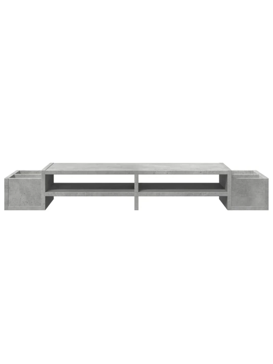 Monitoriaus stovas su vieta daiktams, betono, 100x27x15cm
