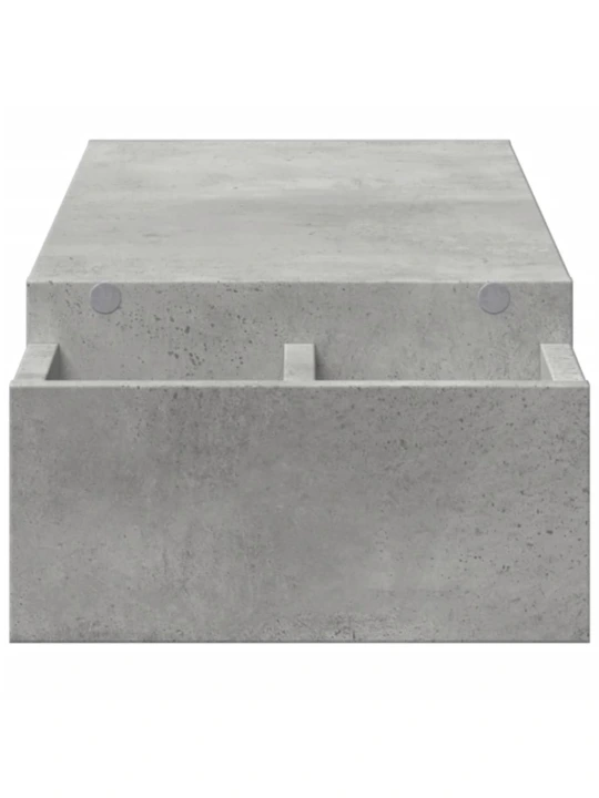 Monitoriaus stovas su vieta daiktams, betono, 100x27x15cm