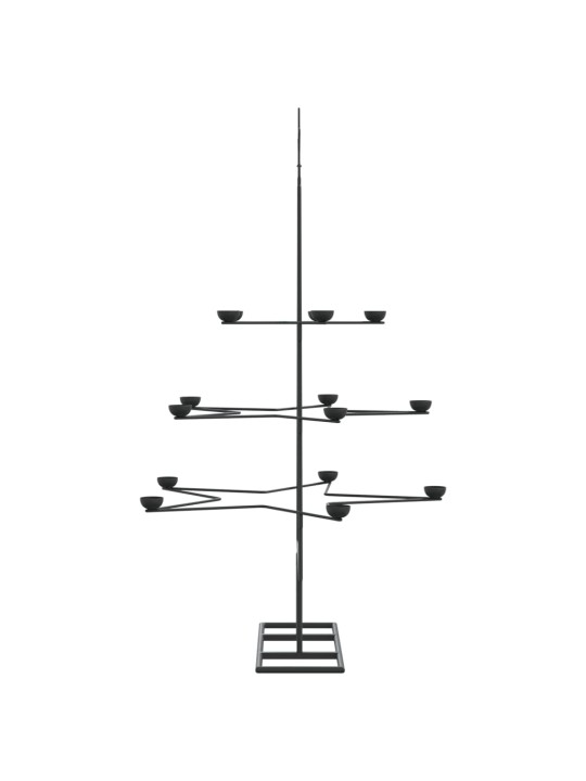 Metalinė Kalėdų eglutė, juodos spalvos, 105cm