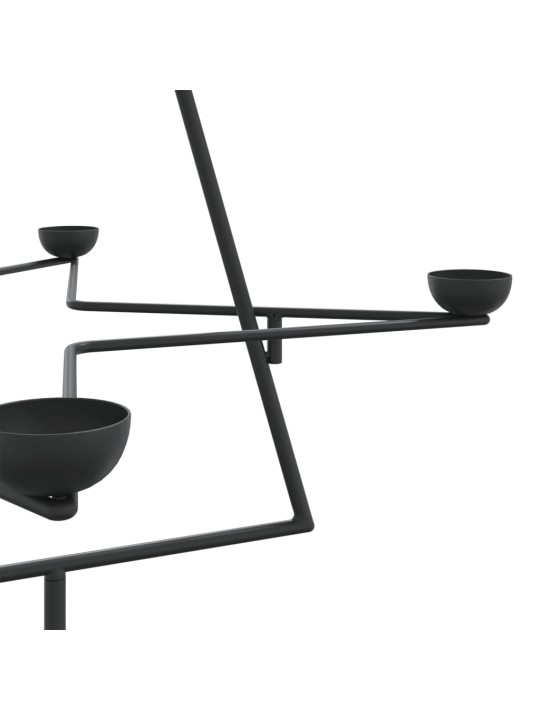 Metalinė Kalėdų eglutė, juodos spalvos, 105cm