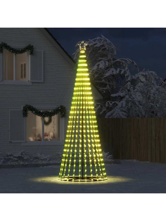 Šviečianti Kalėdų eglutė, 1028 šiltos LED, 403cm, kūgio formos