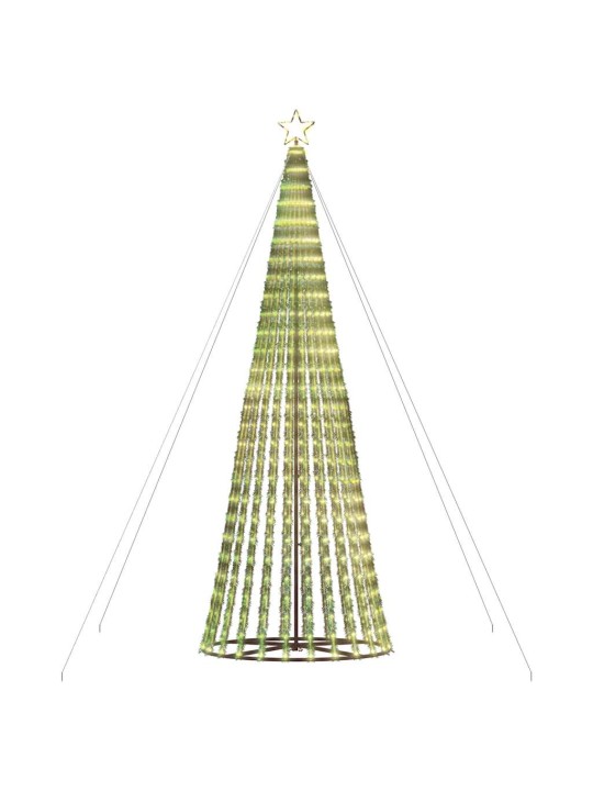 Šviečianti Kalėdų eglutė, 1028 šiltos LED, 403cm, kūgio formos