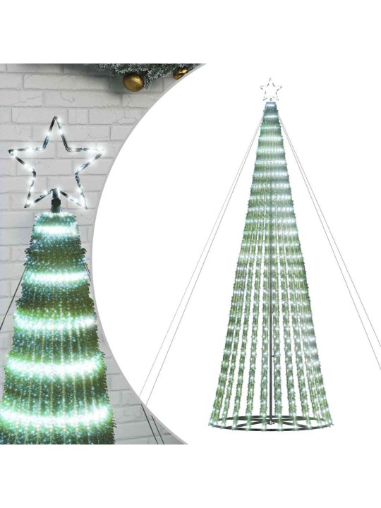 Šviečianti Kalėdų eglutė, 1028 šaltos LED, 403cm, kūgio formos