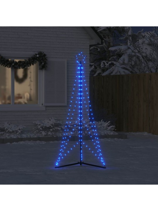 Šviečianti Kalėdų eglutė, 363 mėlynos LED, 182cm