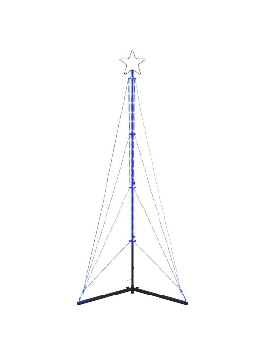 Šviečianti Kalėdų eglutė, 363 mėlynos LED, 182cm