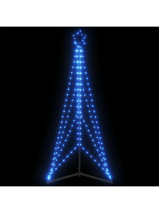 Šviečianti Kalėdų eglutė, 363 mėlynos LED, 182cm