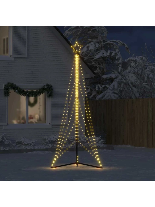 Šviečianti Kalėdų eglutė, 525 šiltos LED, 302cm