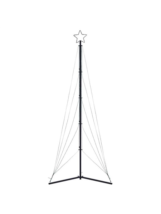 Šviečianti Kalėdų eglutė, 525 mėlynos LED, 302cm