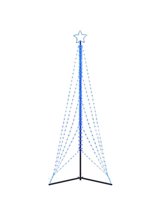 Šviečianti Kalėdų eglutė, 525 mėlynos LED, 302cm