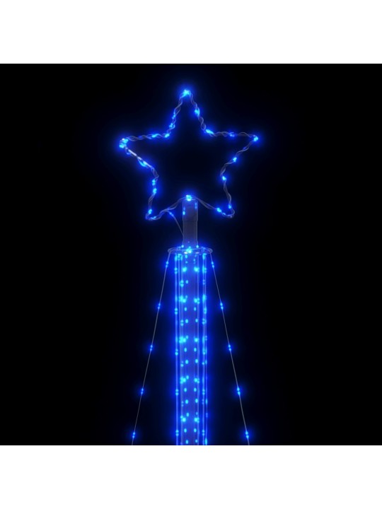 Šviečianti Kalėdų eglutė, 525 mėlynos LED, 302cm