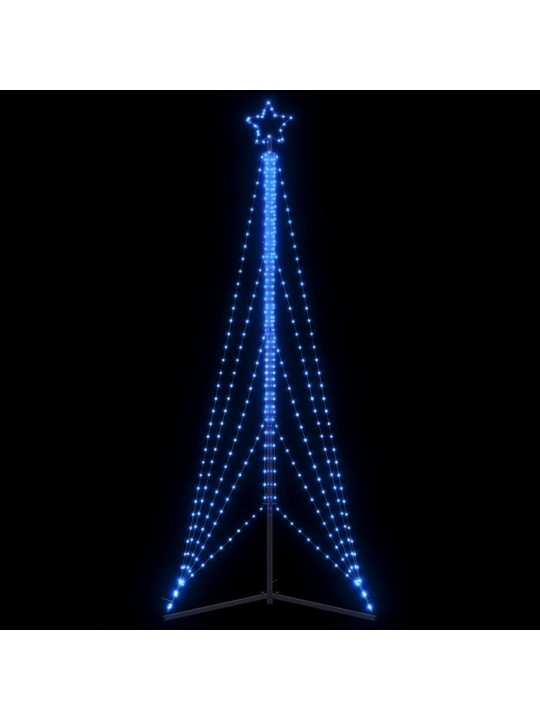 Šviečianti Kalėdų eglutė, 525 mėlynos LED, 302cm