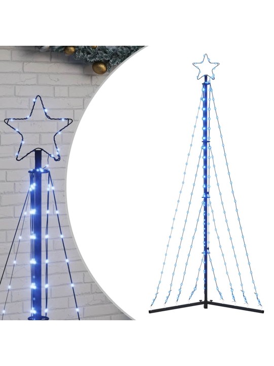 Šviečianti Kalėdų eglutė, 339 mėlynos LED, 187cm