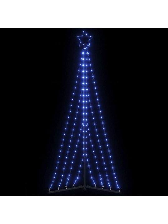 Šviečianti Kalėdų eglutė, 339 mėlynos LED, 187cm