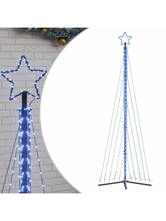 Šviečianti Kalėdų eglutė, 495 mėlynos LED, 300,5cm