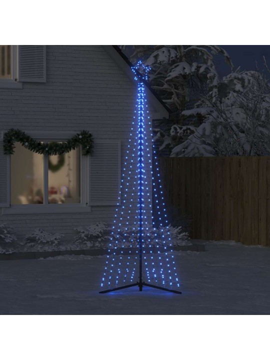 Šviečianti Kalėdų eglutė, 495 mėlynos LED, 300,5cm