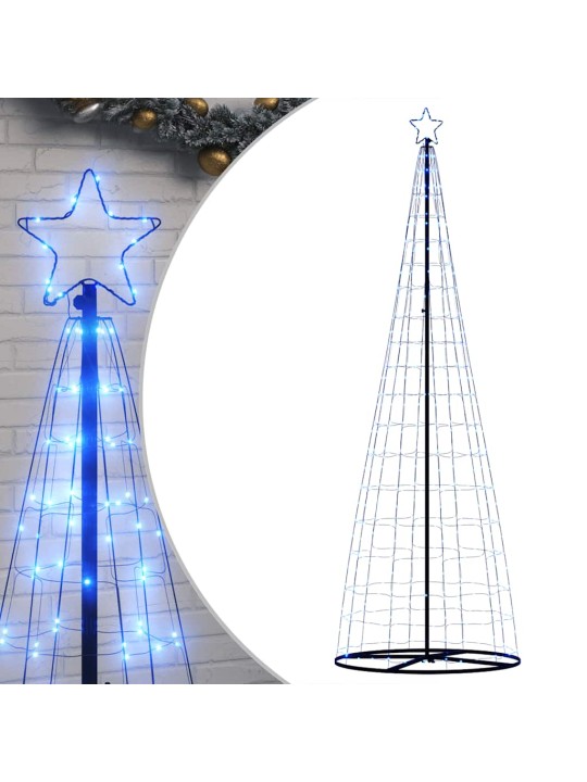 Šviečianti Kalėdų eglutė, 550 mėlynos LED, 304cm, kūgio formos