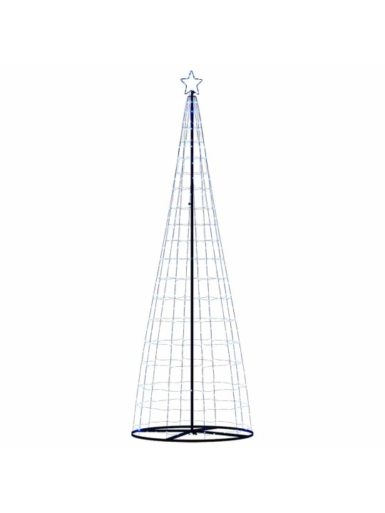 Šviečianti Kalėdų eglutė, 550 mėlynos LED, 304cm, kūgio formos