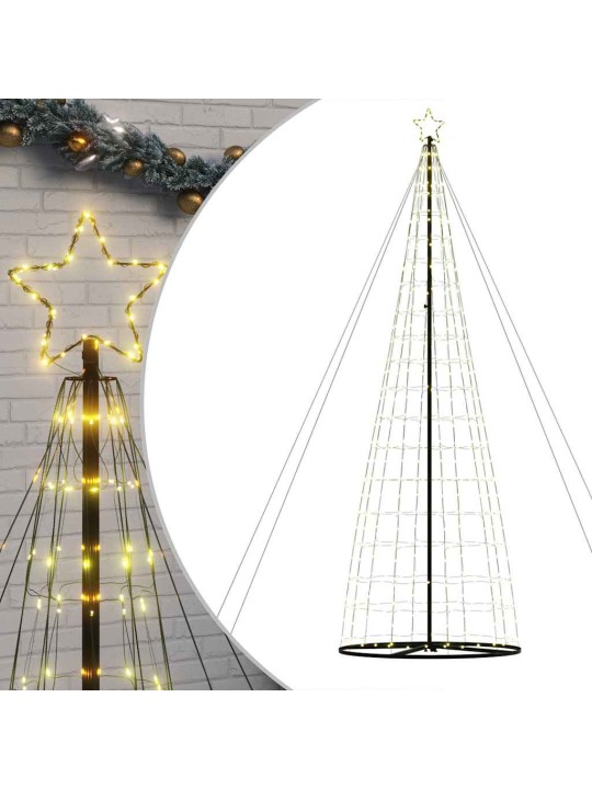 Šviečianti Kalėdų eglutė, 1534 šiltos LED, 503cm, kūgio formos