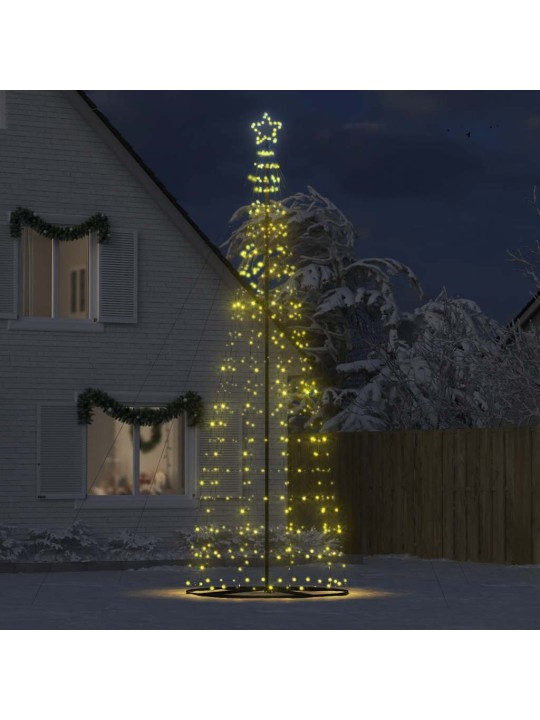 Šviečianti Kalėdų eglutė, 1534 šiltos LED, 503cm, kūgio formos