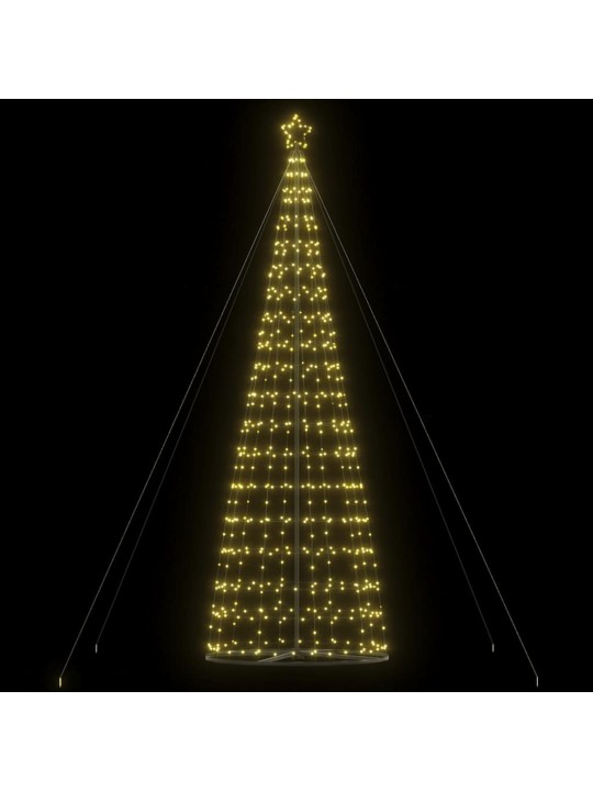 Šviečianti Kalėdų eglutė, 1534 šiltos LED, 503cm, kūgio formos