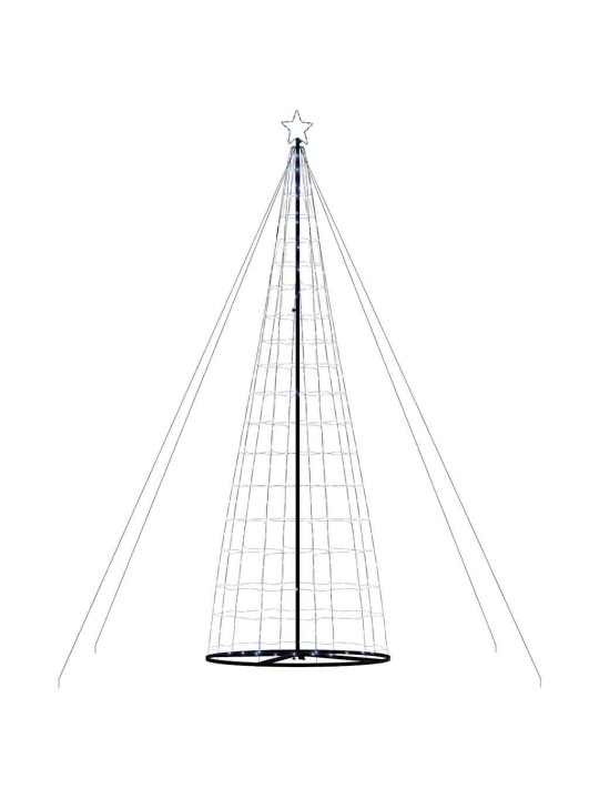 Šviečianti Kalėdų eglutė, 1534 šaltos LED, 503cm, kūgio formos