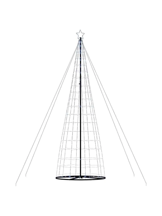 Šviečianti Kalėdų eglutė, 1534 šaltos LED, 503cm, kūgio formos