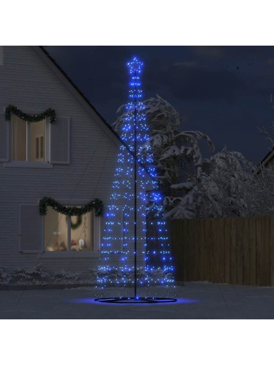Šviečianti Kalėdų eglutė, 1534 mėlynos LED, 503cm, kūgio formos