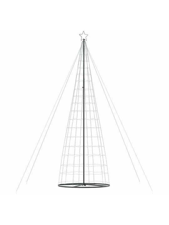 Šviečianti Kalėdų eglutė, 1534 mėlynos LED, 503cm, kūgio formos
