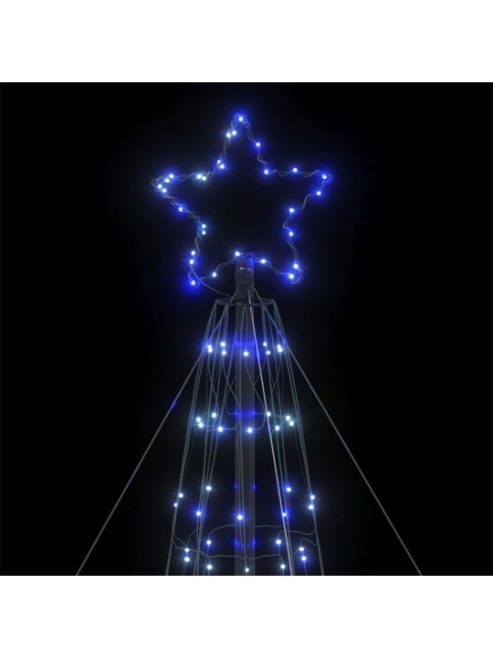 Šviečianti Kalėdų eglutė, 1534 mėlynos LED, 503cm, kūgio formos
