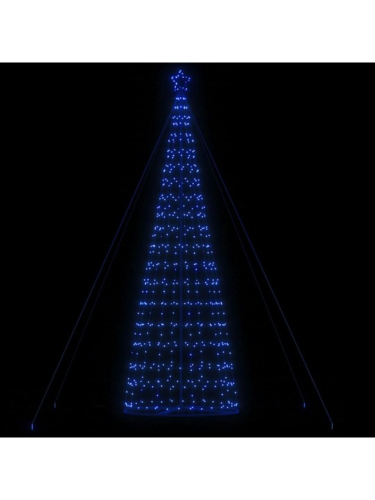Šviečianti Kalėdų eglutė, 1534 mėlynos LED, 503cm, kūgio formos