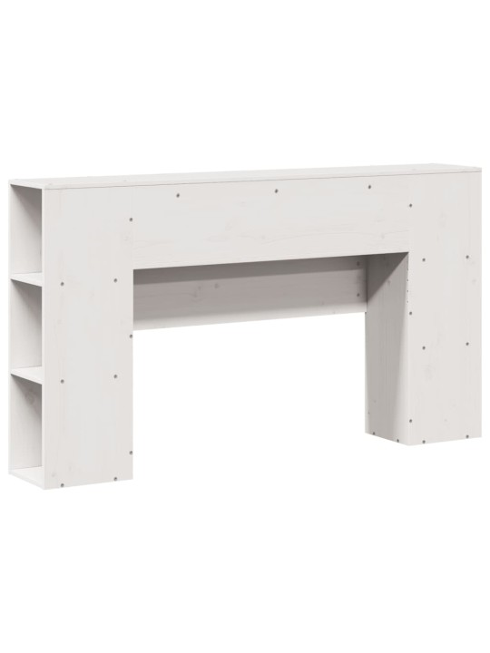 Galvūgalis su daiktų laikymo vieta, baltas, 150cm, pušis