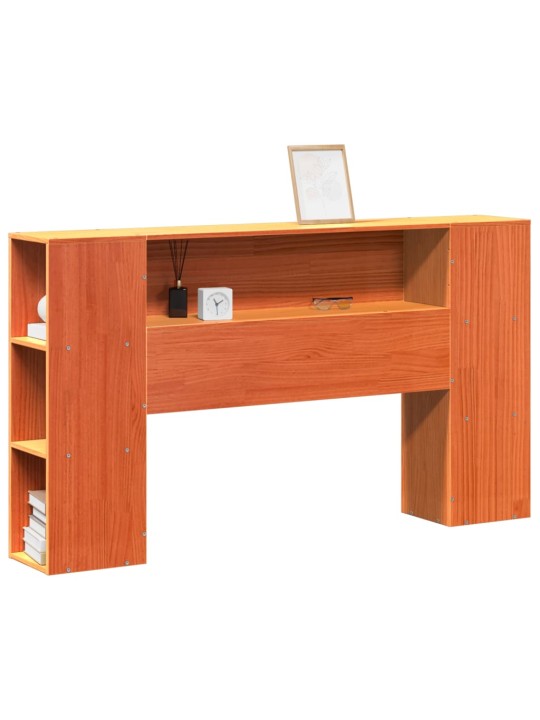 Galvūgalis su daiktų laikymo vieta, rudas, 120cm, pušis