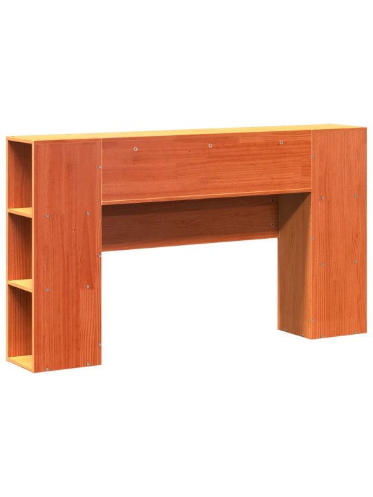 Galvūgalis su daiktų laikymo vieta, rudas, 120cm, pušis